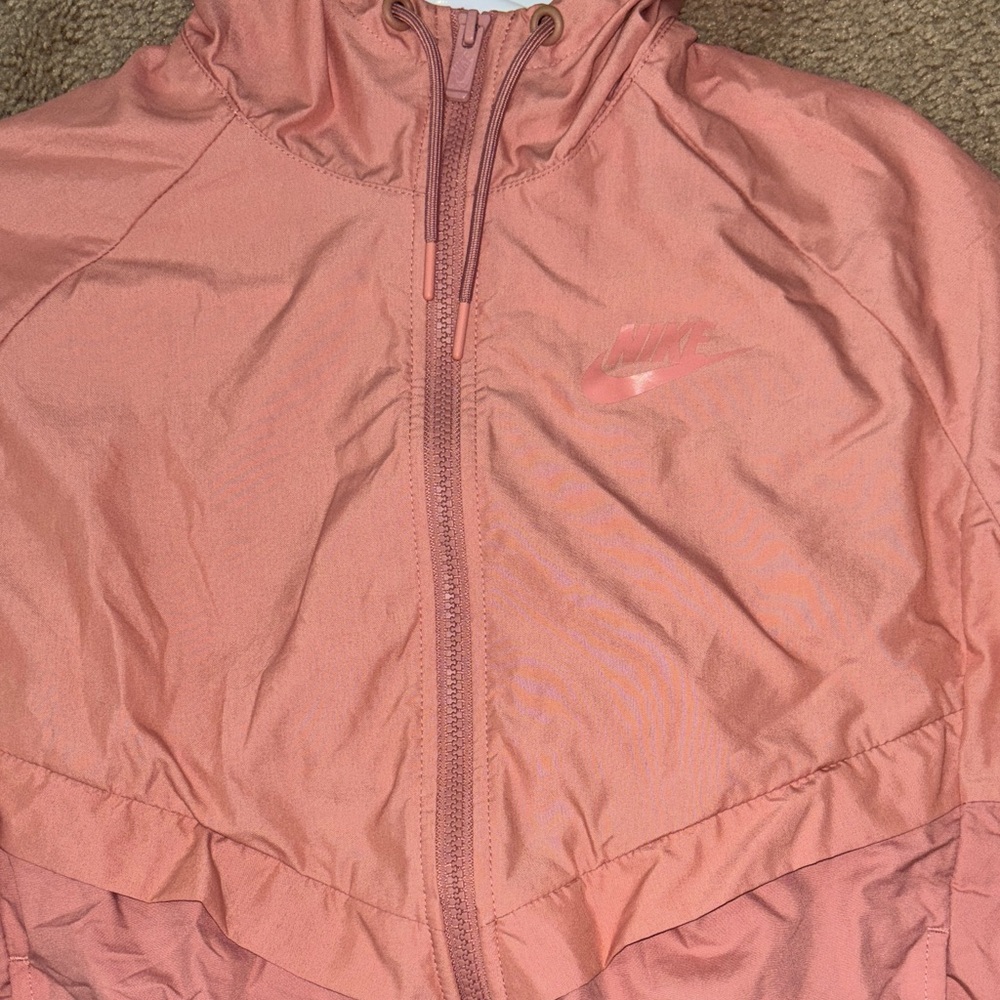 Women's NIKE Pink Hooded Jacket